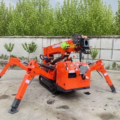 Grue sur chenilles araignée double puissance 3 tonnes 5 tonnes 8 tonnes avec flèche volante