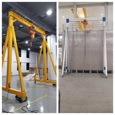L'alliage d'aluminium mobile a employé le portique portatif électrique Crane With Chain Hoist 3T 5T