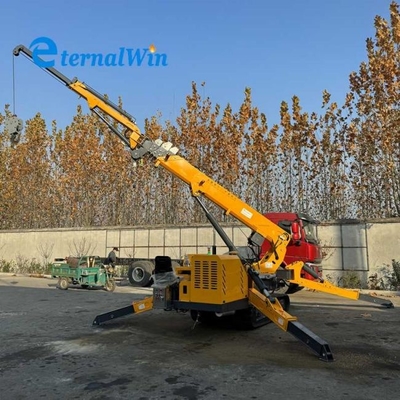 Changchai moteur diesel 5 tonnes 17,8m Crawler araignée grue avec jib volant