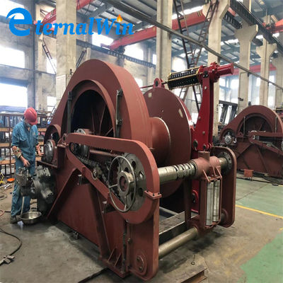 30 Ton Marine Hydraulic Winch Wire Rope treuil de amarrage hydraulique de tambour simple de 230 volts