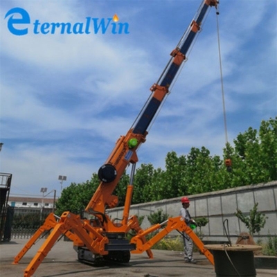 1 tonne 3 tonnes 5 tonnes Grue à araignée Mini Grue mobile Mini Grue à rampe à télescope