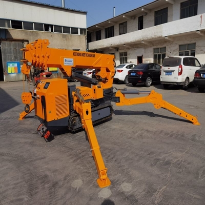 Équipement de levage à télécommande hydraulique de grue de chenille d'araignée de boom télescopique
