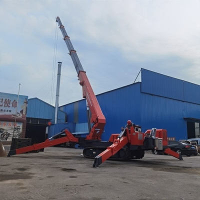 Grue électrique d'araignée de mobile de la tonne 22.5m de l'ascenseur 12 d'araignée de construction de moteur diesel