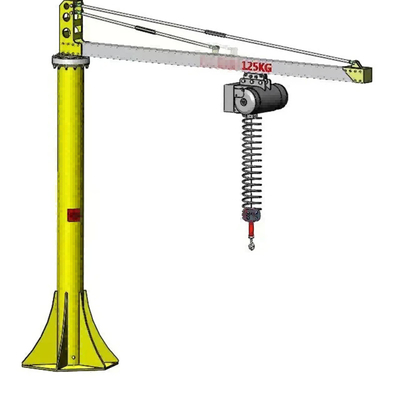 grue au plancher mobile de 2t 5t Jib Wall Traveling Workshop Column