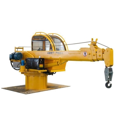 Boom télescopique de Crane Marine Deck Ship Crane With de port mobile de rotation de 360 degrés