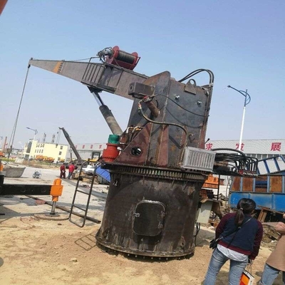 Degré Marine Hydraulic Crane Telescopic Boom de la rotation 360 avec le système de sûreté