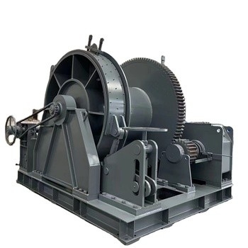 Winch hydraulique marine en acier métallique avec charge nominale personnalisée et conception