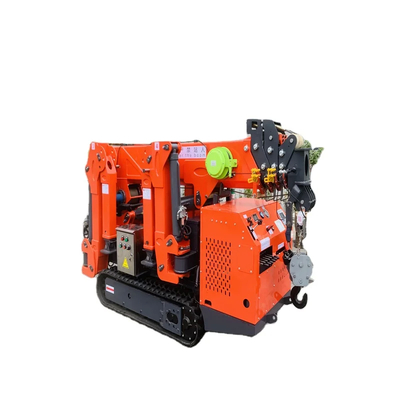 Crane à rampe à moteur électrique et diesel jaune/rouge ou vert Capacité de levage 3-12 tonnes