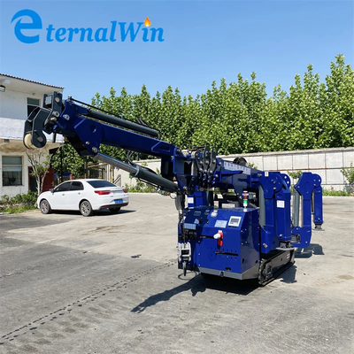 Mini grue à araignée électrique et diesel jaune/rouge ou vert