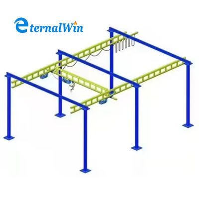 380V source d'alimentation résistance en acier KBK machine de grue aérienne avec des performances de vitesse personnalisées