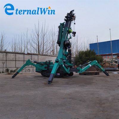 Crane à araignée électrique et diesel à portée de rampe télescopique