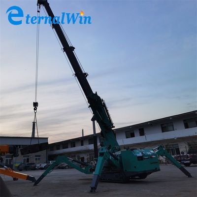 Crane à araignée verte de 5 tonnes, partenaire de levage ultime pour les projets lourds