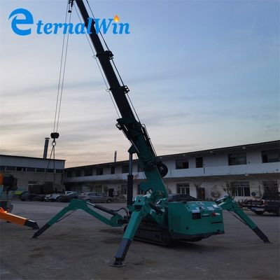 Grue araignée jaune / rouge / bleu / noire ou verte avec acier et capacité de levage de 1,2 tonne