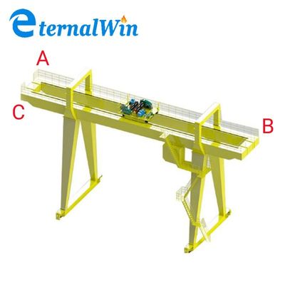 Grue portique personnalisable, classe de service A3-A8, parfaite pour les applications de levage intensives