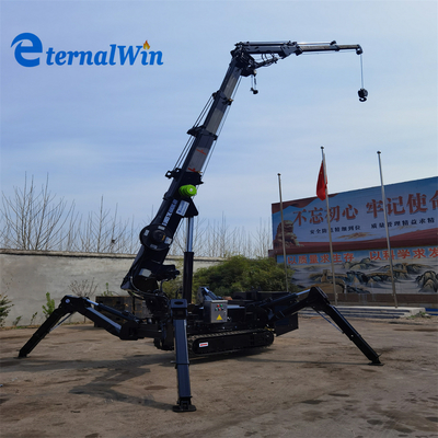 3-12T Spider Crawler Crane avec une rotation de 360° et une portance de 9,7-22,5 m
