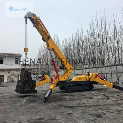 Grue araignée chenillée de 3 tonnes pour les espaces de construction étroits