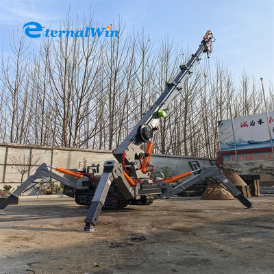 Crane à rampe à commande à distance pour projets de construction 9,6 mètres longueur de jante 15 mètres hauteur maximale de levage