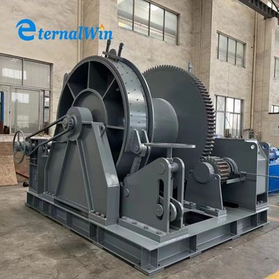 Treuil hydraulique marin avec vitesse nominale ≥10m/min, vitesse de ligne 20-30m/min et longueur de tambour 400-1000mm