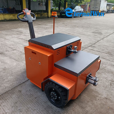 Tracteur de remorquage à force de traction nominale de 7000N, tracteur accompagnant offrant une vitesse de conduite de 2 à 3 km/h, conçu pour le levage et le transport de charges lourdes.